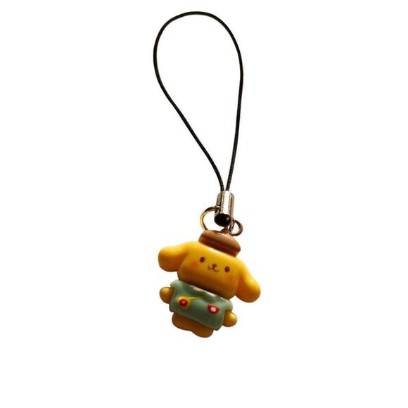 Kawaii Pompompurin Phone Charm Keychain - Picture 1 of 2